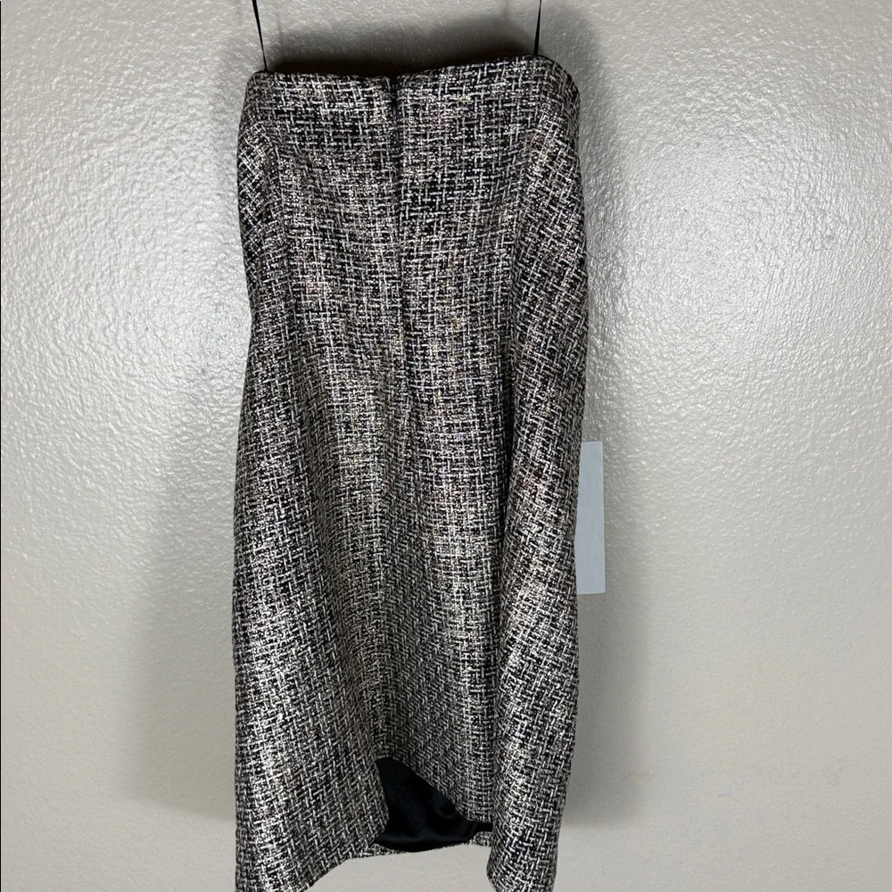 Generation Love Evelyn Tweed Dress in Gold Multi - Picture 10 of 10